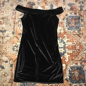 Urban Outfitters Velvet Black Dress